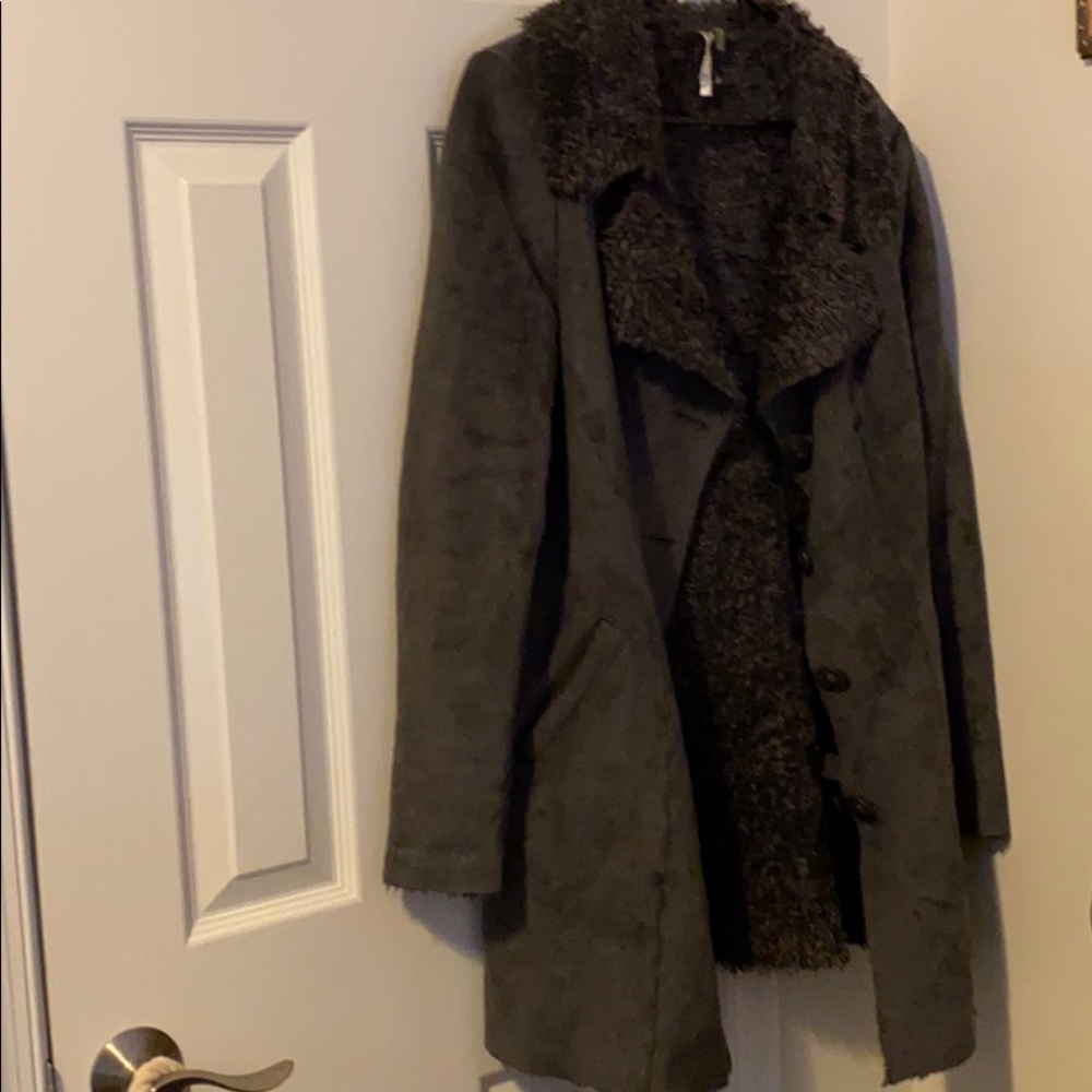 Suede coat